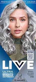 Brights or Pastel Semi-permanente Tönung - Nr. 098 Steel Silver Schwarzkopf LIVE