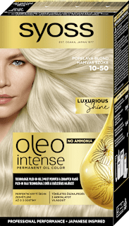 Farba na vlasy - 10-50 popolavá blond Syoss Oleo Intense