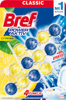 Zawieszka do toalet Power Aktiv, cytryna Bref
