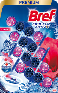 WC blok Color Aktiv s vůní čerstvých květin 4x50 g Bref
