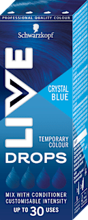 LIVE Drops barva na vlasy Crystal Blue Schwarzkopf LIVE
