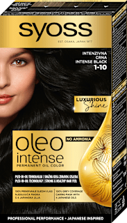 Barva za lase 1-10 intenzivno črna syoss Oleo Intense