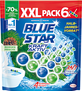 WC-Stein Kraft-Aktiv Morgenfrische XXL Pack (6x50g) BLUE STAR