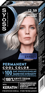 Vopsea de păr permanentă 12-59 Cool Platinum Blond syoss