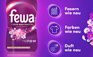 Colorwaschmittel Flüssig Renew Blütenrausch Fewa