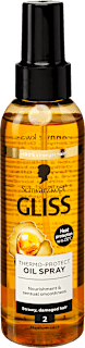 Hővédő hajolaj spray, szálkás, sérült hajra Schwarzkopf GLISS