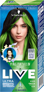 barva na vlasy Ultra Brights 024 Zářivá zelená Schwarzkopf LIVE