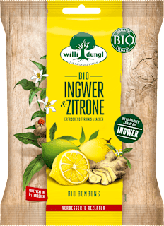 Bonbons Bio Ingwer-Zitrone willi dungl