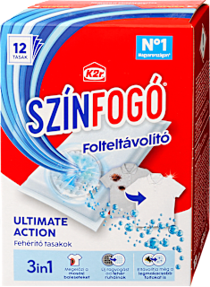 Színfogó és folteltávolító fehér ruhákhoz K2r