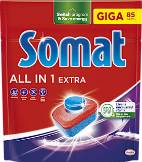 All in One Extra tablete za mašinsko pranje suđa Somat