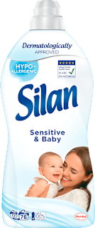 Omekšivač za rublje Sensitive & Baby, 76 pranja Silan