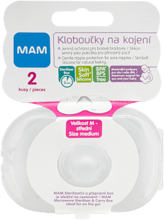 prsní klobouček, velikost M, 23 mm mam