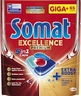 Tablete za strojno pomivanje posode Excellence 5 v 1 Somat