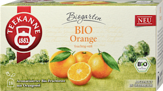 Früchtetee mit Orangenöl Bio Teekanne