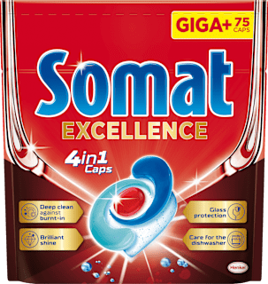 Kapsuly do umývačky riadu Excellence 4in1 Somat