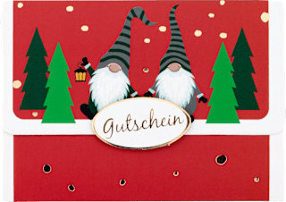 Gutscheinverpackung mit Wichtel KUWOPA