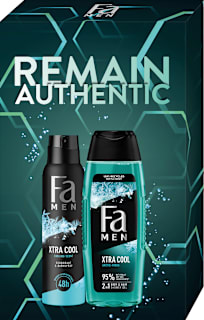 Комплект Remain Authentic- Душ гел Xtra Cool, 250ml + Дезодорант Xtra Cool, 150ml Fa Men