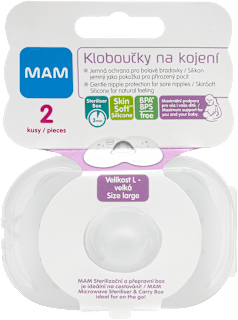 prsní klobouček, velikost L, 23 mm mam