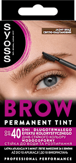 Боя за вежди Brow Tint, светлокафяв цвят syoss