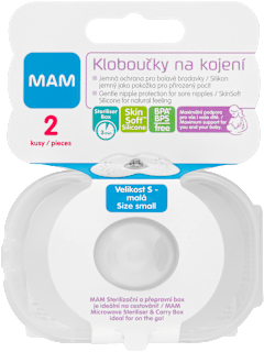 prsní klobouček, velikost S, 17 mm mam