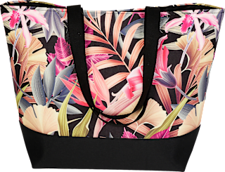 Strandtasche mit Blumen-Muster keine Marke