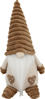 Wichtel mit Plüsch-Mütze, Gr. 25 cm KUWOPA