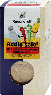 Condimento Addio sale alle verdure dell'orto gusto piccante Sonnentor