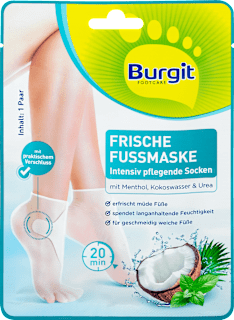 Fußmaske Socken Intensiv Pflege (1 Paar) Burgit