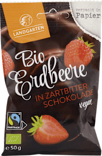 Bio Jahody v horkej čokoláde vegan Landgarten