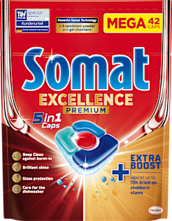 Kapsuly do umývačky riadu Excellence Premium 5in1 Somat