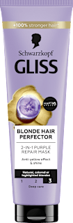 Blonde Hair Perfector maska za kosu 2u1 Schwarzkopf GLISS