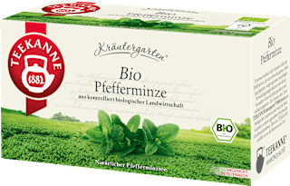 Kräutertee Pfefferminz Teekanne