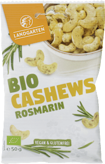 Bio Kešu oriešky s rozmarínom Landgarten