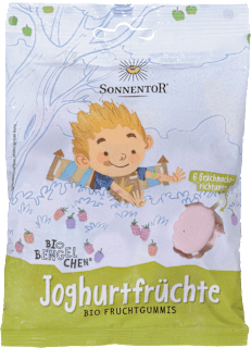 Bio jogurtovi sadni gumijevi bonboni Sonnentor
