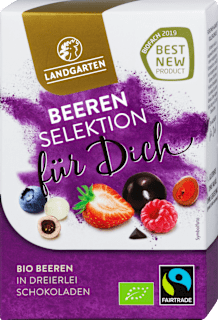Schokolade Dreierlei Bio Beeren Selektion für Dich Landgarten