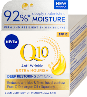 Q10 výživný denní krém proti vráskám OF 15 NIVEA