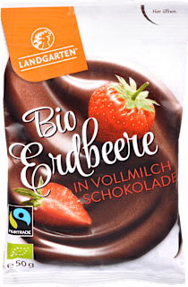 Schokolade Vollmilch Bio Erdbeere Landgarten