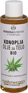 Konopljino olje za telo Unterweger