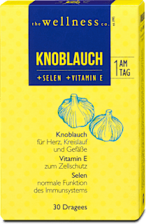 Knoblauch + Selen + Vitamin E Dragees the wellness co.