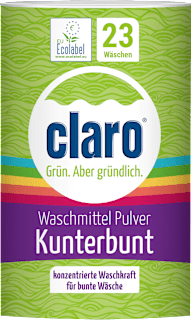 Colorwaschmittel Pulver Kunterbunt claro