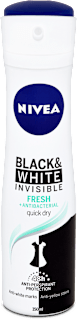 Black&White Invisible Fresh dezodorans u spreju NIVEA