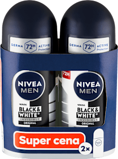 Pánsky guľôčkový antiperspirant Black & White Invisible Original NIVEA MEN