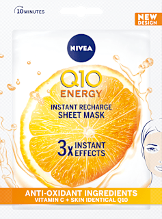 Шийт-маска за лице Q10 Energy NIVEA