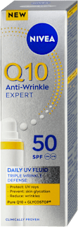 Q10 denní UV fluid proti vráskám SPF50 NIVEA