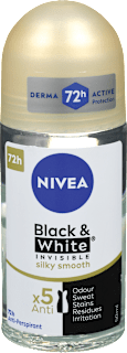 Dezodorant roll-on Black & White Invisible Silky Smooth NIVEA