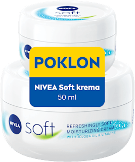 soft krema – ulje jojobe i vitamin E, duopack NIVEA