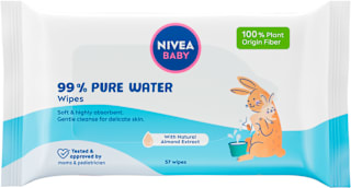 Vlažni čistilni robčki 99 % Pure Water NIVEA BABY