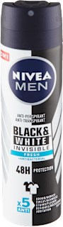 BLACK AND WHITE INVISIBLE - dezodorans u spreju NIVEA MEN