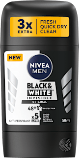 BLACK&WHITE INVISIBLE ORIGINAL antiperspirant u stiku za muškarce NIVEA MEN