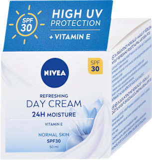 Osviežujúci denný pleťový krém 24h Moisture s SPF 30 NIVEA